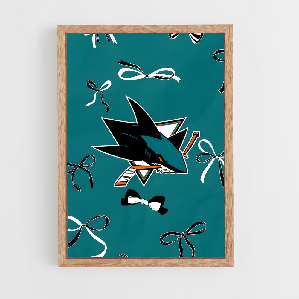 Poster Sharks Attack – affiche Hockey sur glace (vue 4)